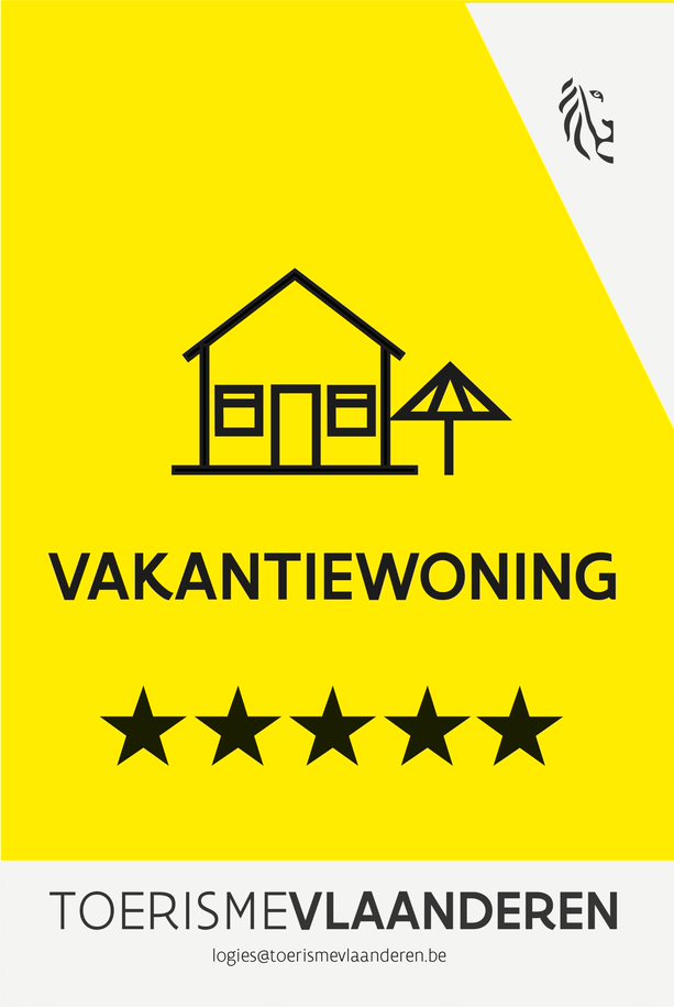 Vakantiewoning toerisme vlaanderen 5 sterren